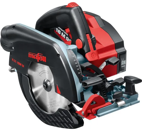 Mafell Akku håndrundsav K 55 18M bl PURE i T-MAX kasse