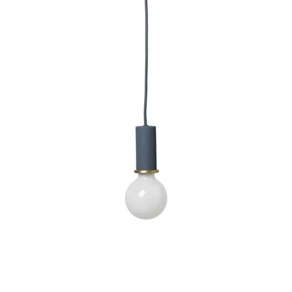 Ferm Living Socket Pendant Low - Dark Blue